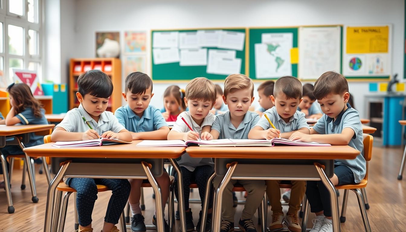 Students working in research laboratory